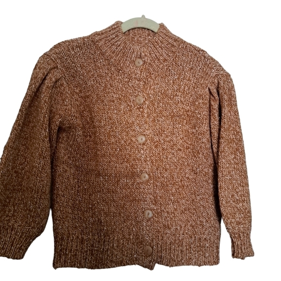 BB DAKOTA STEVE MADDEN knit cardigan button front wool blend sweater coastal SM - Picture 3 of 8